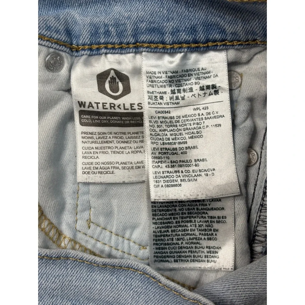 Levis 510 Skinny Fit Jeans Mens 29x32 Light Wash Denim Blue 05510-0875